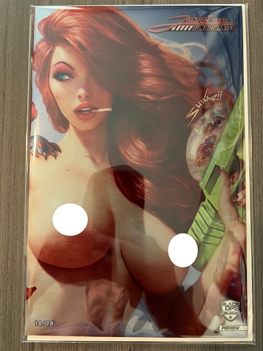 JESSI ZOMBIE HUNTER #1 METAL PREVIEW SHIKARII FIGHT 10/20 JESSICA RABBIT STITCH