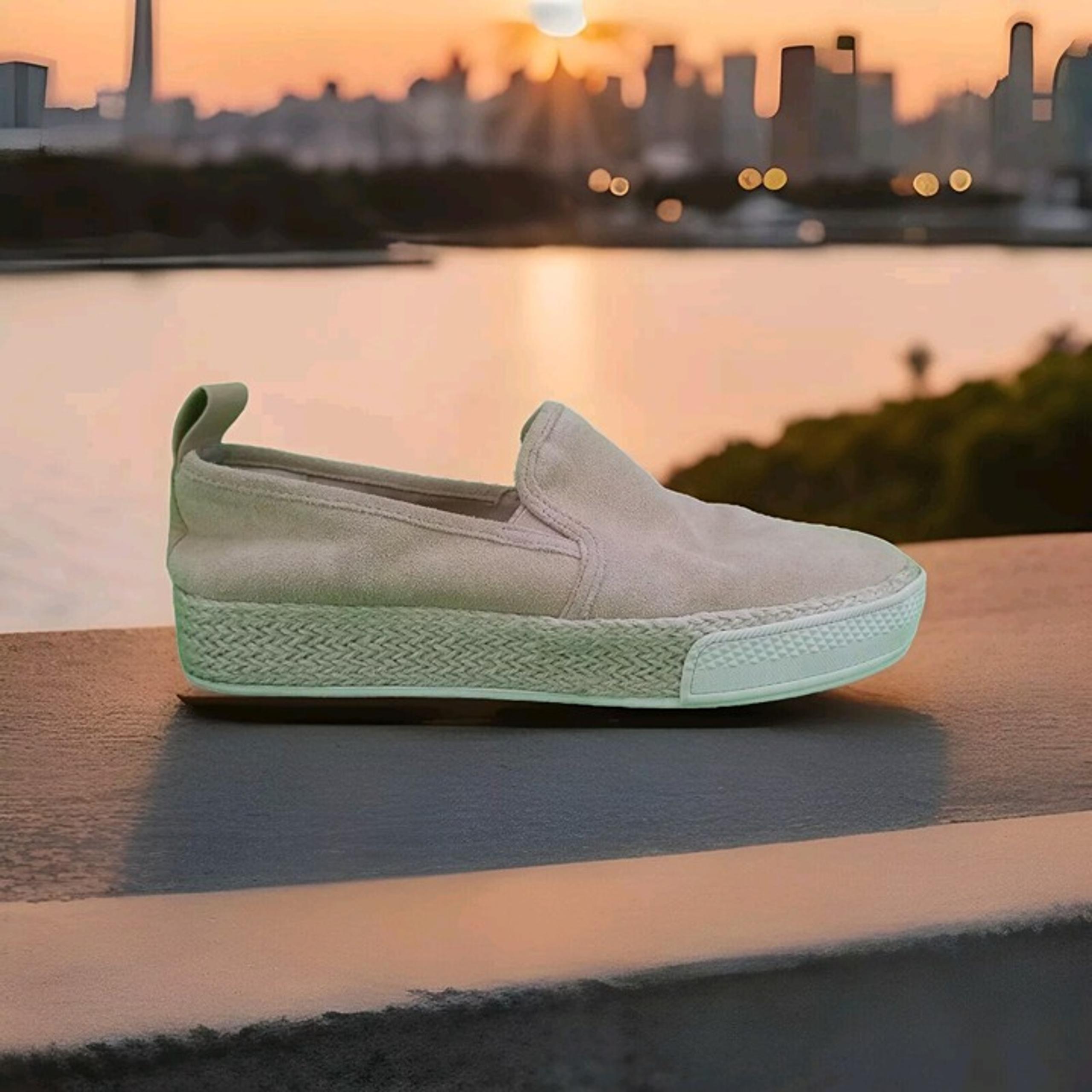 ✅Dolce Vita Travis Blush Suede Espadrille Platform Slip-On Shoes Women's Size 8