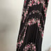 NWT Marchesa Notte Pleated Floral-Print Chiffon Dress