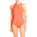 Seafolly Mesh About High Neck Nectarine Orange Swimsuit Small