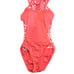 Seafolly Mesh About High Neck Nectarine Orange Swimsuit Small