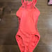 Seafolly Mesh About High Neck Nectarine Orange Swimsuit Small