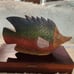 Hand-Carved Wooden Fish Sculpture