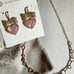 NEW Kendra Scott Haisley Heart Earrings Mother-of-Pearl plus necklace