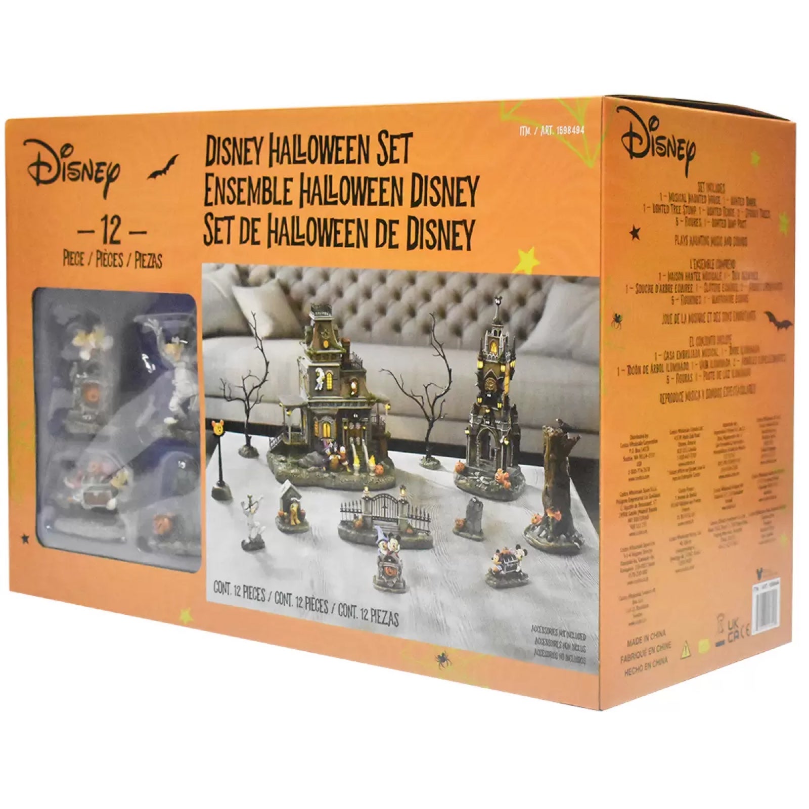 Disney Halloween Village Set, 12-piece
