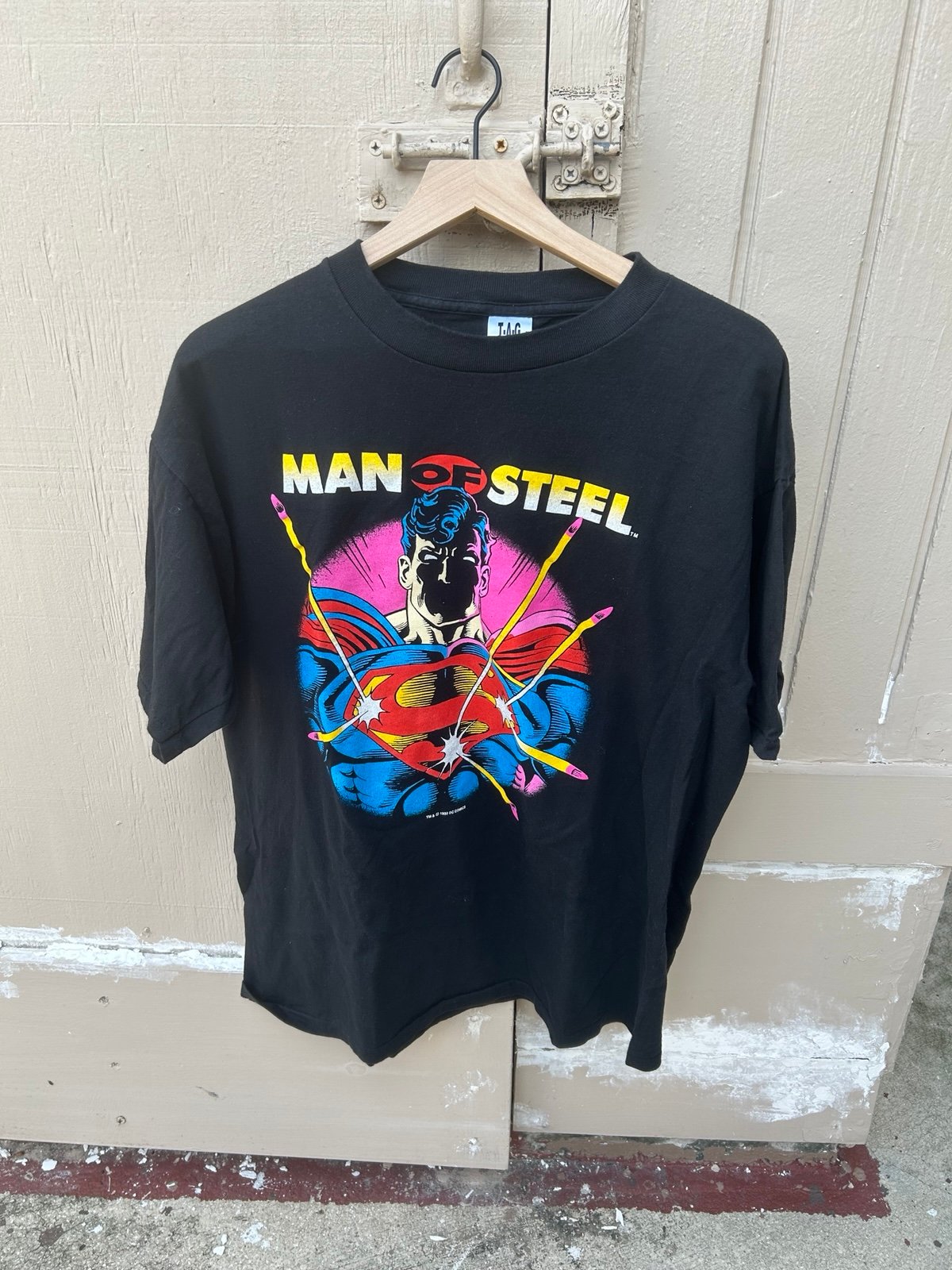 Vintage 1992 Man of Steel Superman T Shirt