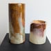 Lot of 2 Marble Onyx Candle Tea Light Holders