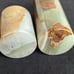 Lot of 2 Marble Onyx Candle Tea Light Holders