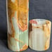 Lot of 2 Marble Onyx Candle Tea Light Holders