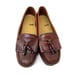GH Bass Jackie Womens Brown Leather Kilted Tasseled Moc Toe Loafers Size US 7 W