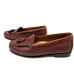 GH Bass Jackie Womens Brown Leather Kilted Tasseled Moc Toe Loafers Size US 7 W