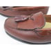 GH Bass Jackie Womens Brown Leather Kilted Tasseled Moc Toe Loafers Size US 7 W