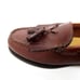 GH Bass Jackie Womens Brown Leather Kilted Tasseled Moc Toe Loafers Size US 7 W