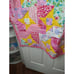 Unicorn Rainbow Flowers Heart Quilted Girls Lap Quilt Size 37.5 X 41