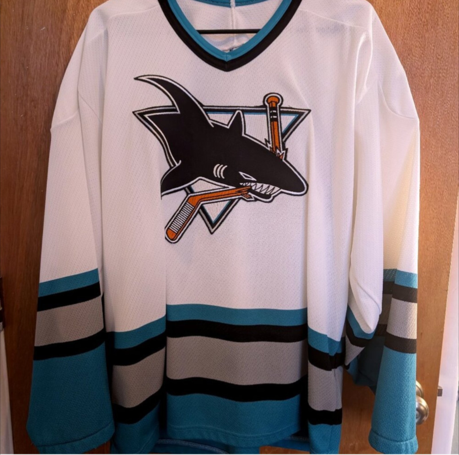 Vintage Maska San Jose Sharks NHL Jersey Sz L