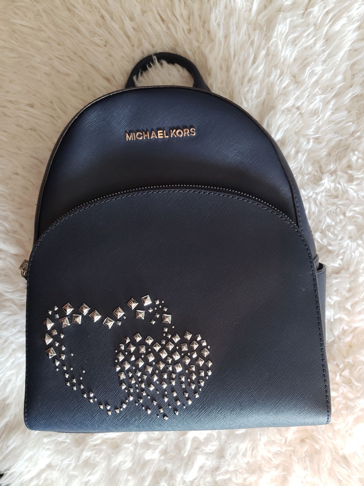 michael kors backpack with heart