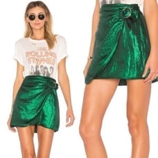 x REVOLVE Bobbi Skirt in Emerald XS P62