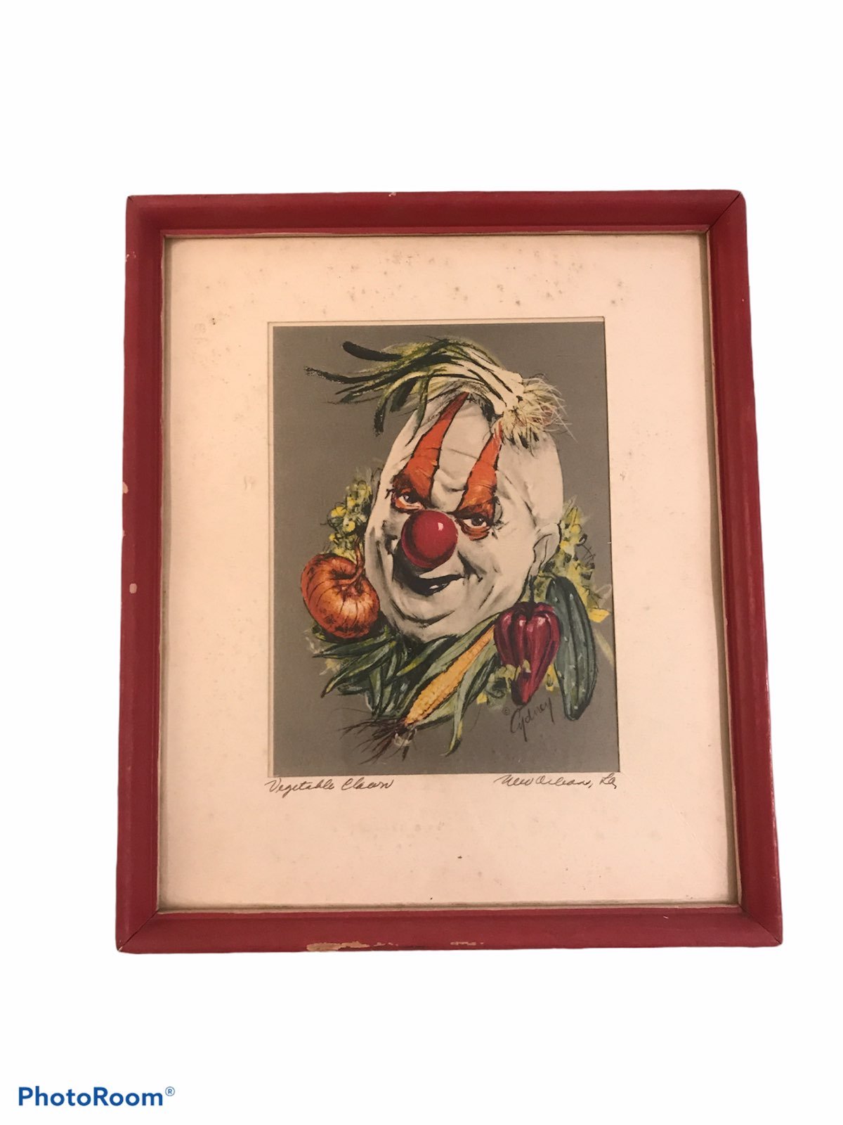 Vegtable Clown drawing by Cydney