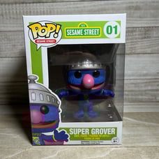 Funko Pop #01 - Super Grover - Sesame Street - Rare - Vaulted