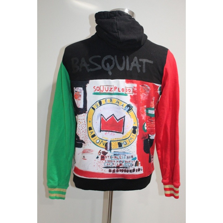 Diamond Supply Co x Jean Michel Basquiat Men's Colorblock Pullover Hoodie Small