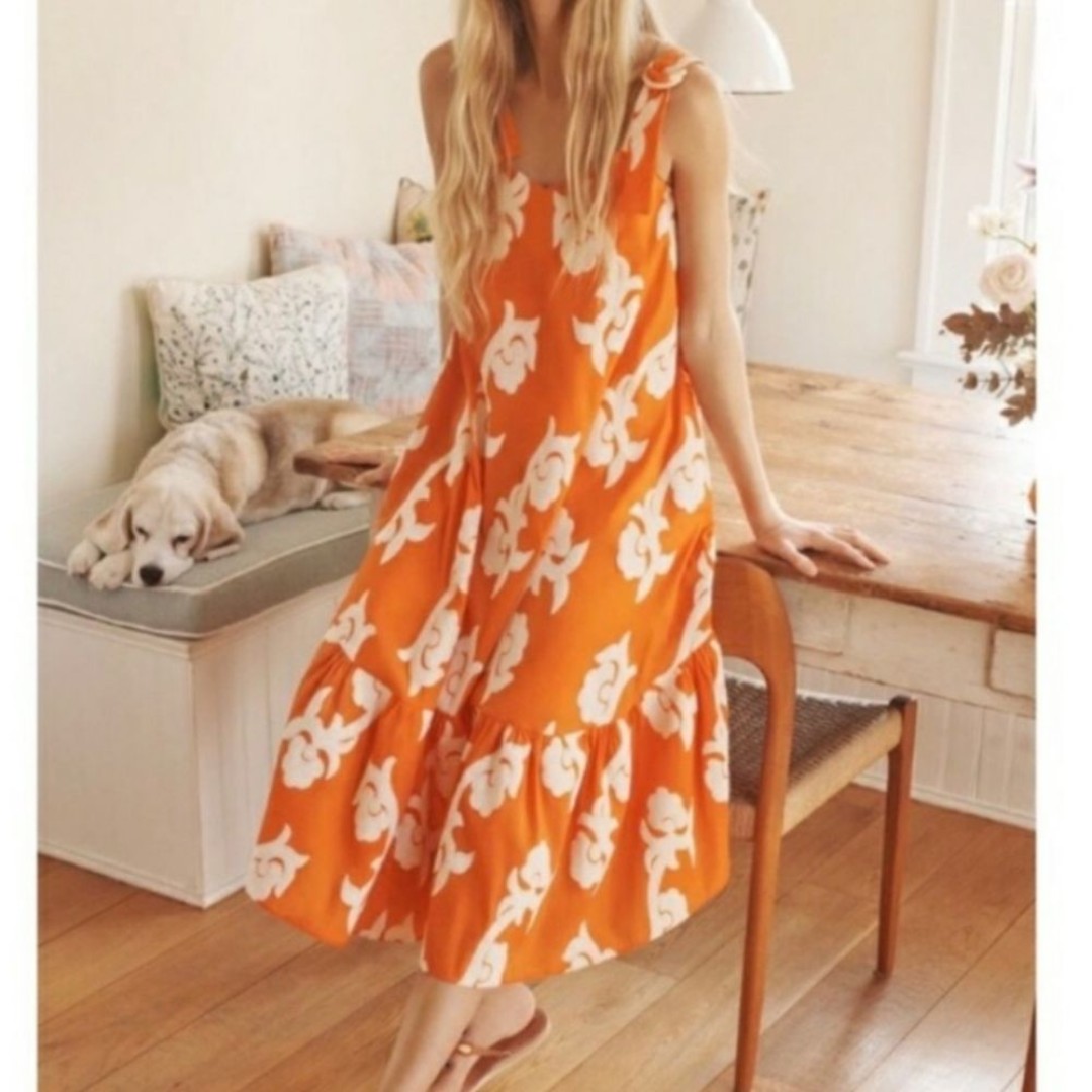 Anthropologie Exquise Phoebe Flounce Dress XL