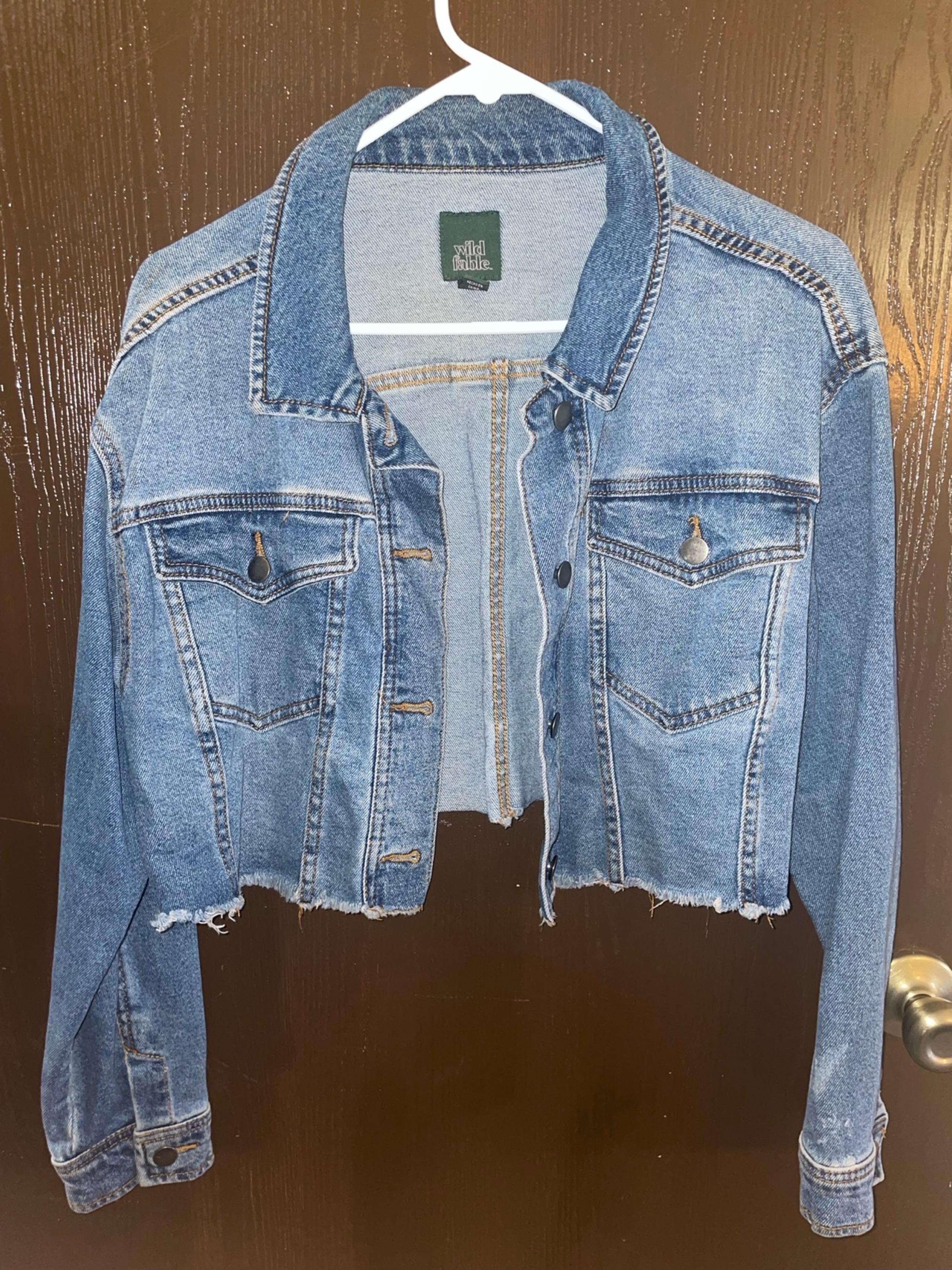 Wild Fable Denim Cropped  Jacket