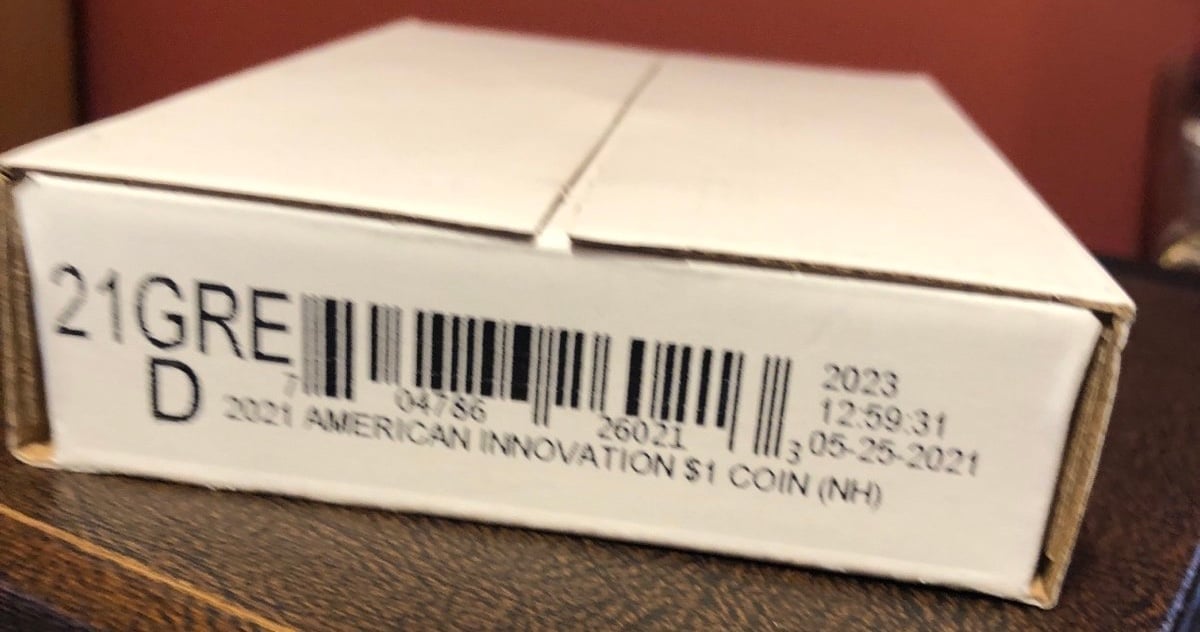 2021 New Hampshire American Innovation Dollar D Roll