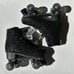 NEW ZARA Sz 10 glitter black roller skates Derby