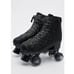 NEW ZARA Sz 10 glitter black roller skates Derby