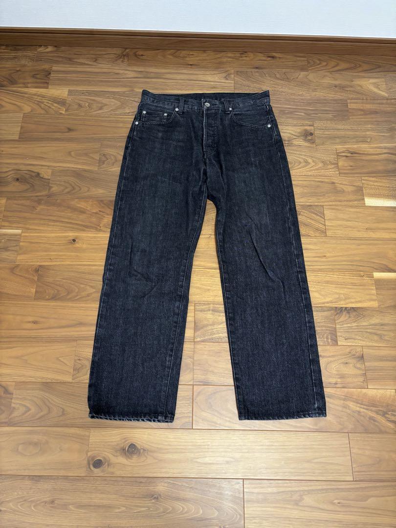 OVY Japan Black Washed Denim Pants, Size L