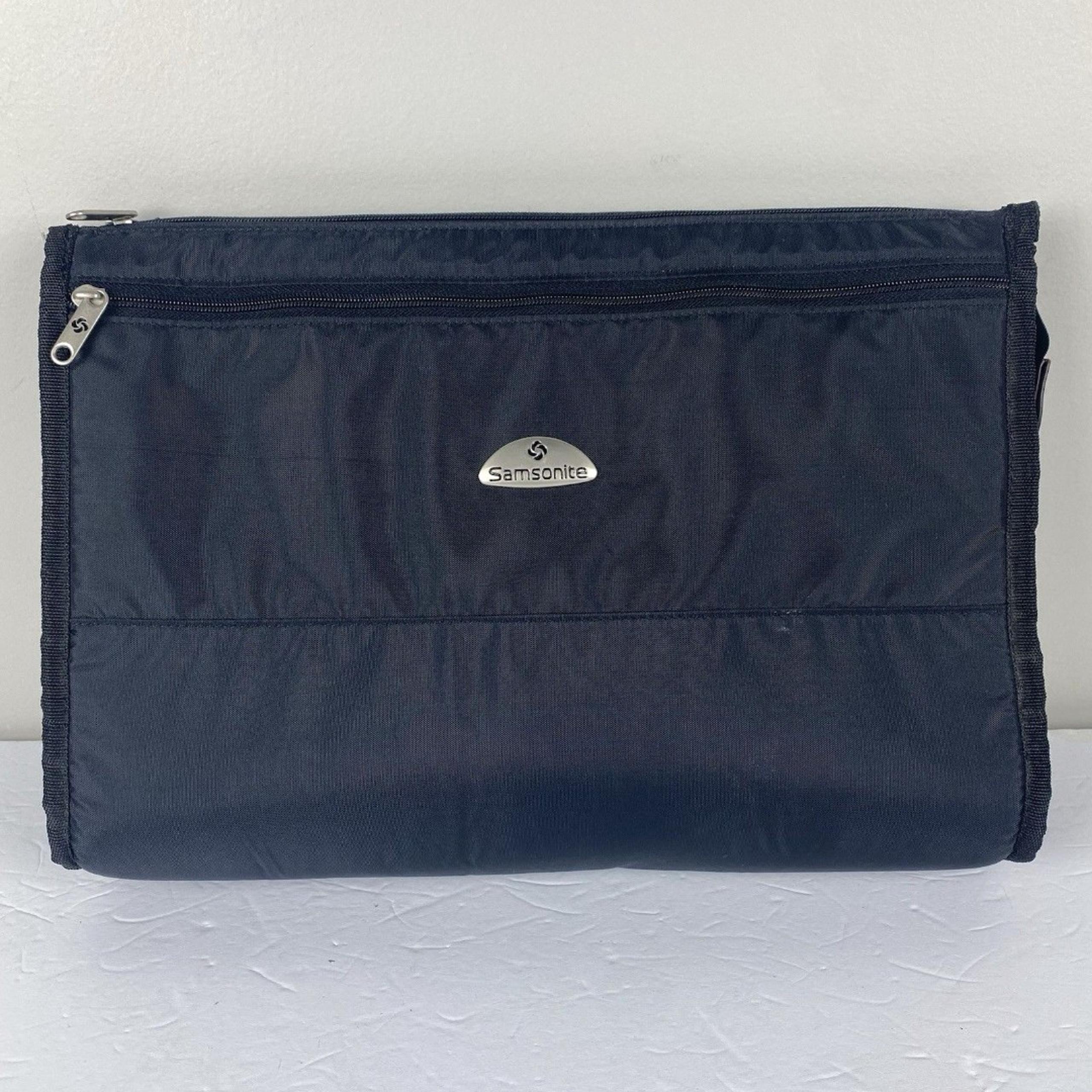Samsonite Laptop Shuttle Bag Black 15 x 10.5” Padded Case Nylon Vintage Travel
