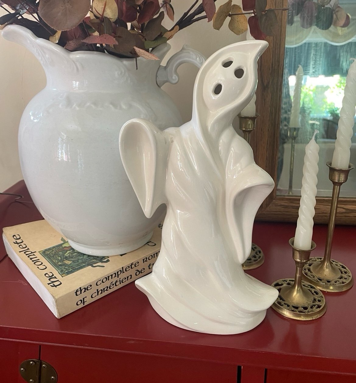 Vintage 1972 Halloween Ceramic Ghost Figure