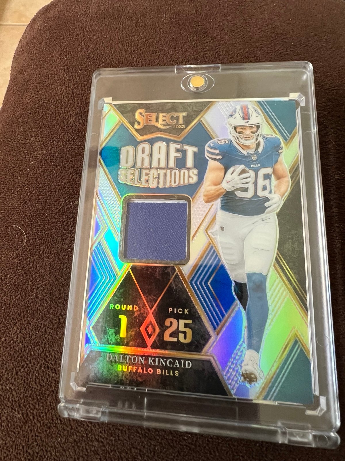 (Limited12/99) Dalton Kincaid-Bills draft selection jersey patch Prizm #DSM-DKI