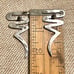 Vintage Sterling Silver TAXCO Mexico Earrings & Brooch Jewelry Set Swirl Zig Zag