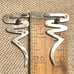 Vintage Sterling Silver TAXCO Mexico Earrings & Brooch Jewelry Set Swirl Zig Zag