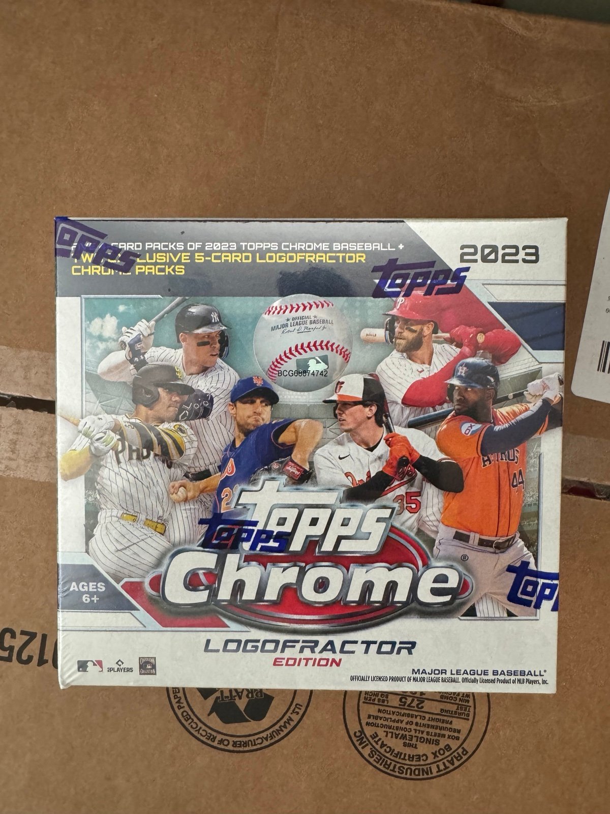2023 Topps chrome mlb Logofractor Sealed Box Exclusive