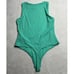 House of Harlow 1960: Green Ribbed Tank Bodysuit