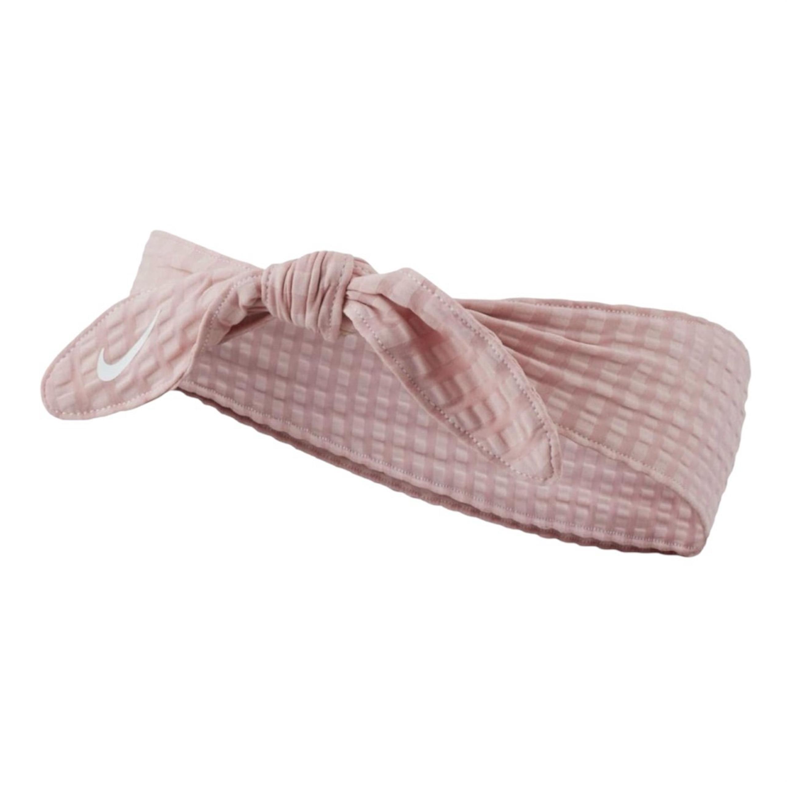 NWT Nike Dri-FIT Skinny Head Tie Pink Striped Adjustable Sweat-Wicking Headband