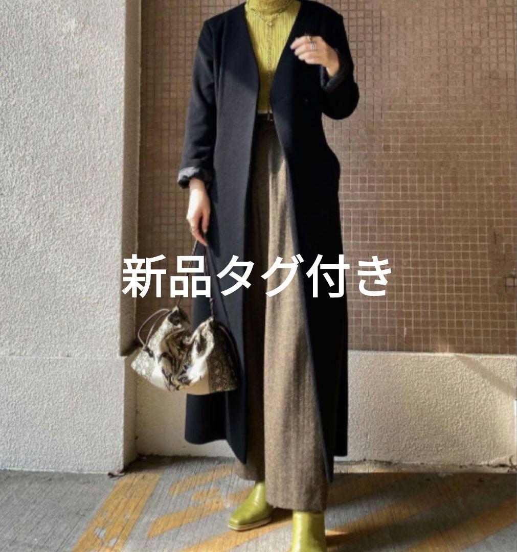 ブランド通販サイト Ameri WAIST SHAPE NO COLLAR COAT ジャケット・アウター