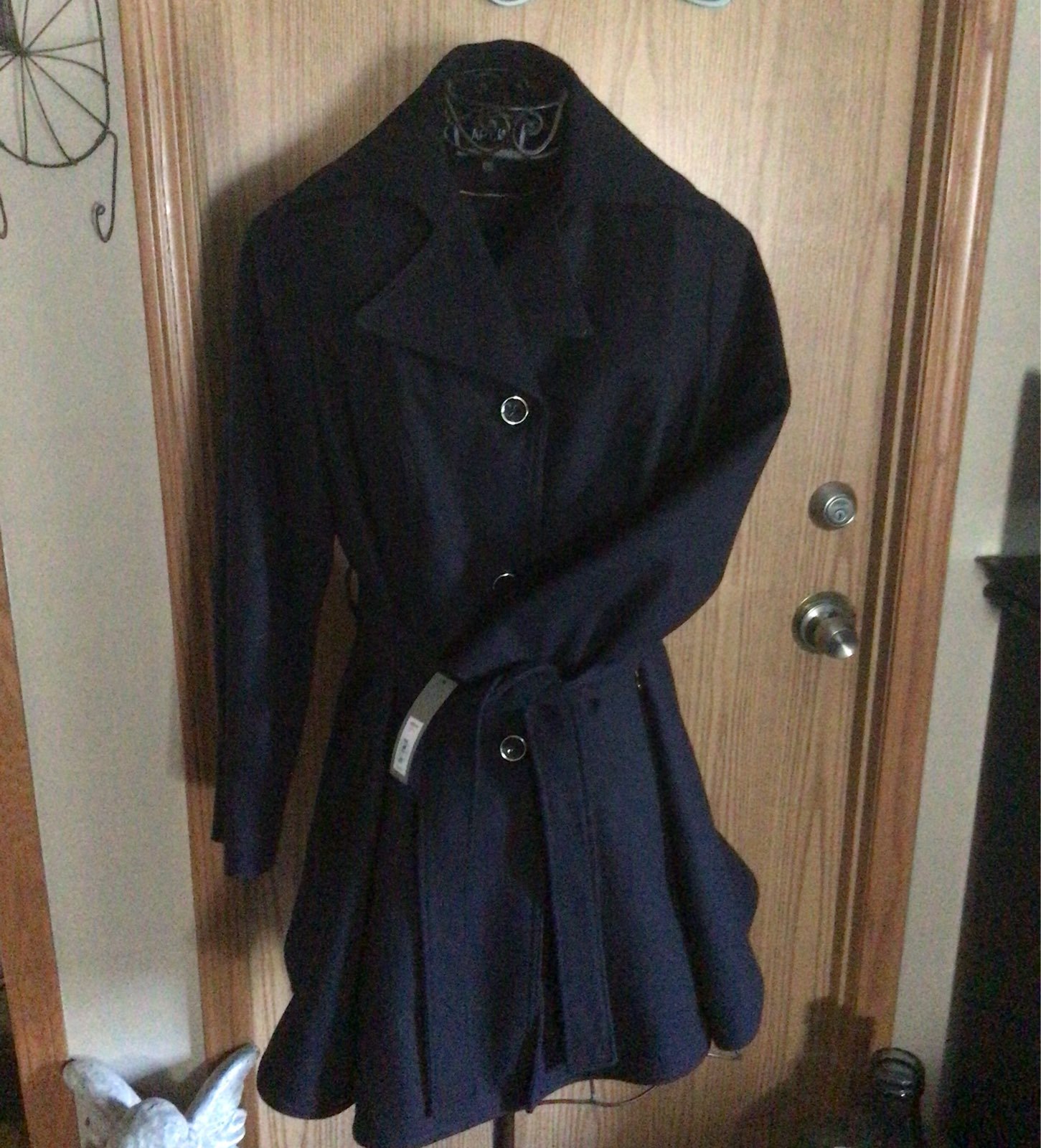 apt 9 Navy blue winter coat 1x