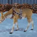 Holiday 4.5-ft Feeding Reindeer w/ LED Lights Christmas Decor