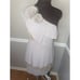 Ryu Pleated Asymmetrical Dress Womens M NWT Taupe Color Mod Cloth