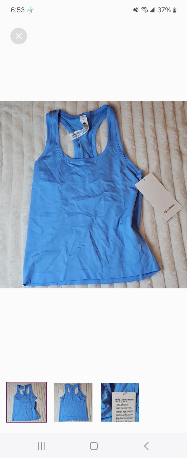 Lululemon swiftly racerback tank