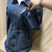 Reformation Sedgwick Denim Dress Long Sleeve SZ 12 Line Dancing Western Cowgirl