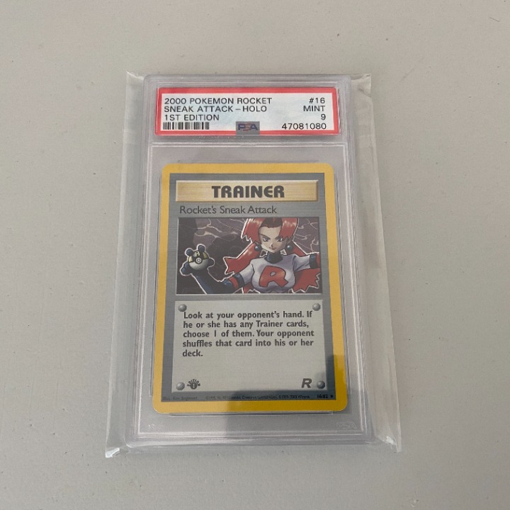 Pokemon Team Rocket Sneak Attack PSA 9