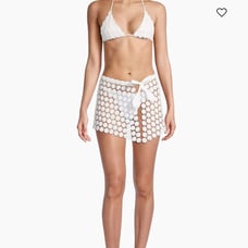 Daisy Crochet Cover Up Skirt