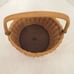 Hand Crafted Baskets (2)(One 10.25 T x 5 W x 4 D) (One 6.75 T x 5 W x 3 D)