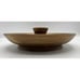 Vintage MCM Deluxe Nut Bowl In American Black Walnut Original Paper & Utensils