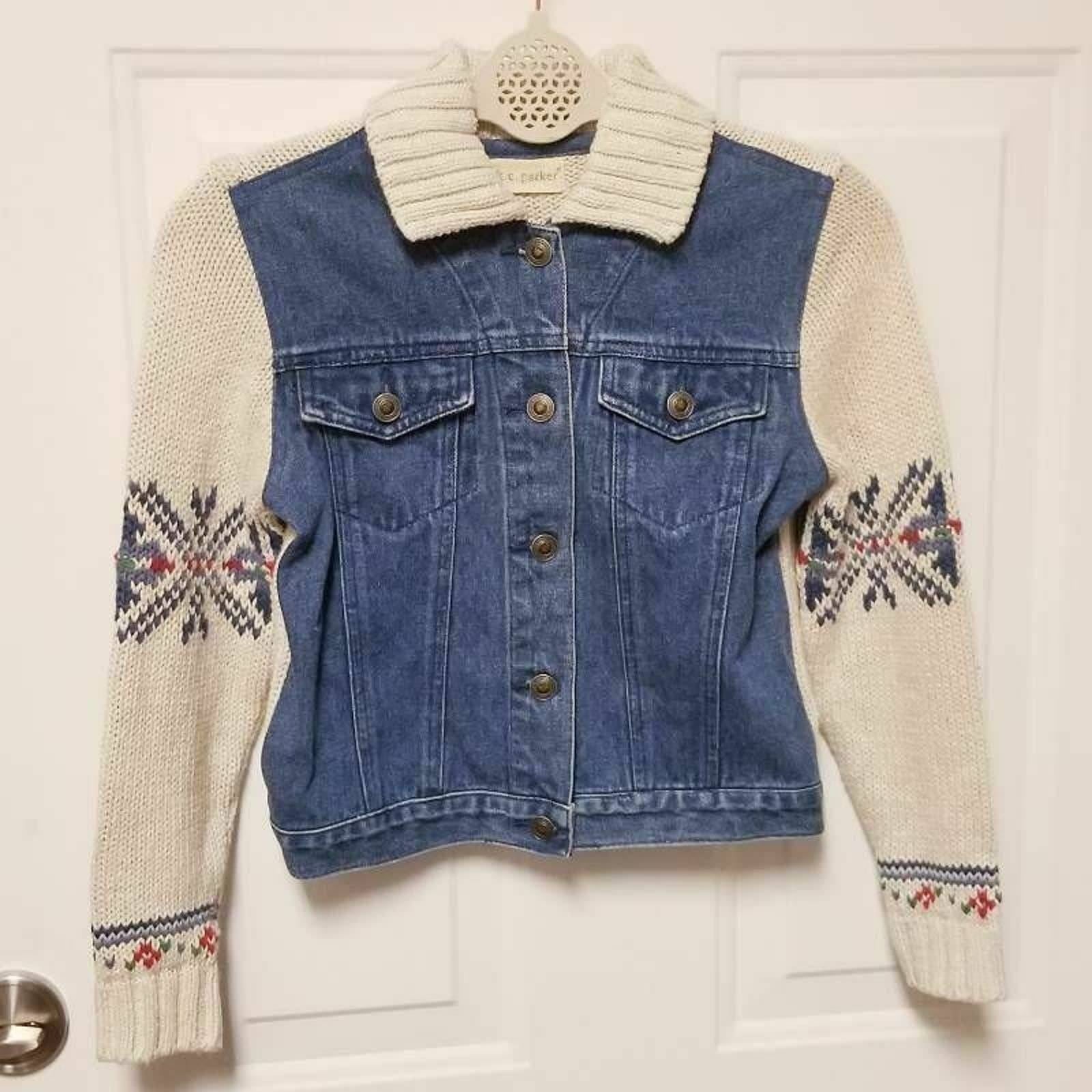 KC Parker Denim Jacket White Nordic Isle