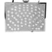NEW INC Large Silver Rhinestone Clutch